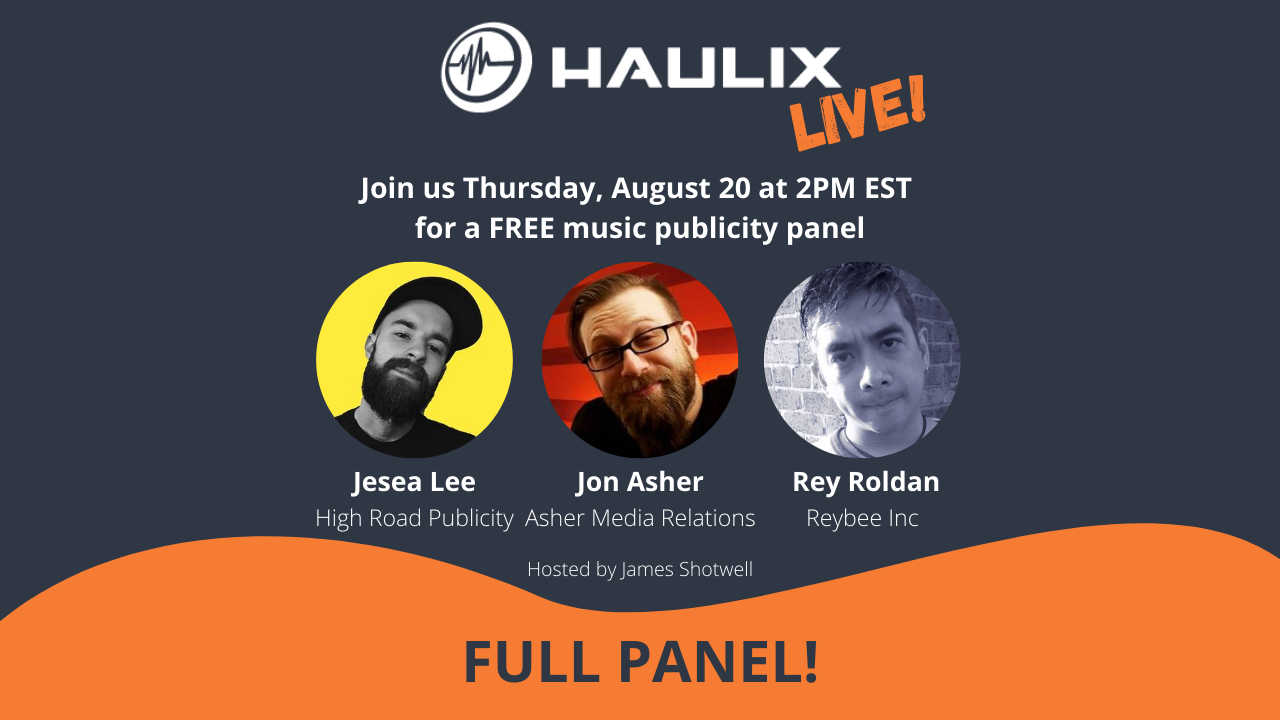 Haulix Live music pr panel